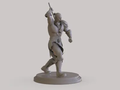 Barbarian Sculpture 3D print model