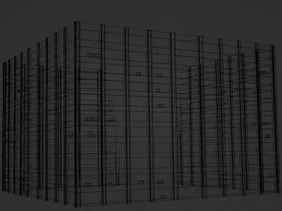 Building 9 Low-poly 3D model