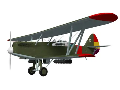 Polikarpov R-Z 3D model purchase