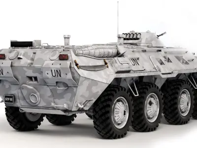 BTR 80 1985 3D model
