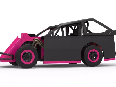 Mod Lite Race car Version 2 Scale 1 to 25 3D print model