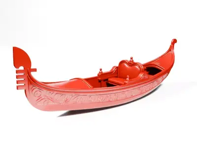 Venetian gondola 3D print model