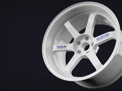 Volk Rays TE37SL  3D model