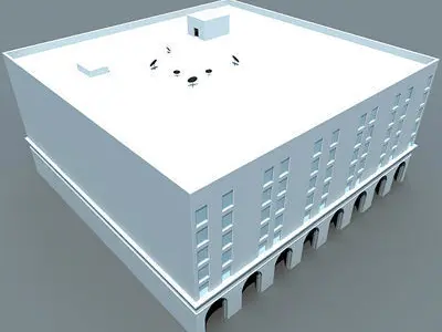 White Column Building 92 3D model
