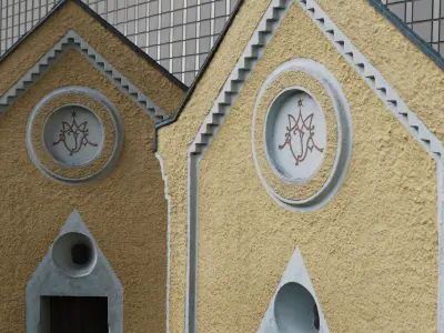 Photoscan of the front of a chapel 3D model