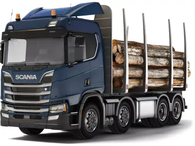 Truck R650 timber 2020 3D model