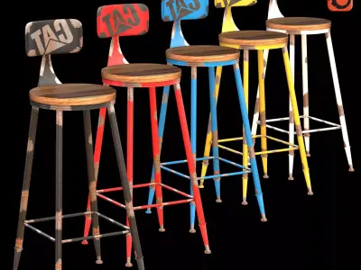 Bar Stool CRAFT 3D model