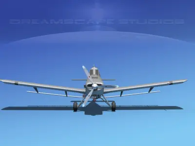 EMB-202 Crop Duster Base Model 3D model