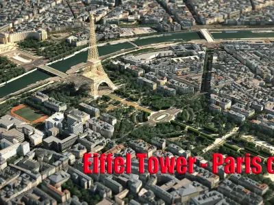 Eiffel Tower Paris  3D model