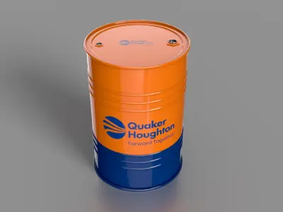 Realistic Quaker Houghton Barrel 3D Model Low-poly 3D model