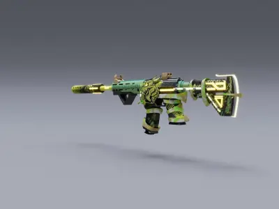 Weapon M416 OLDTropic 3D model