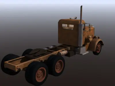 Peterbilt Truck from Duel 3D model