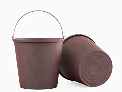 Industrial Plastic Bucket C 02 3D model