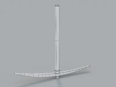 Wooden Pickaxe Low-poly 3D model purchase