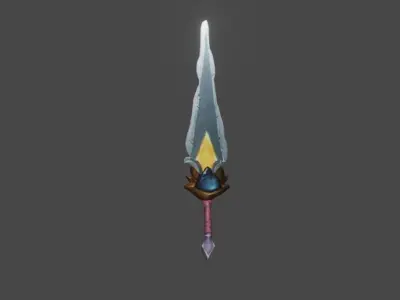 Zeloeman Sword A 64 Low-poly 3D model