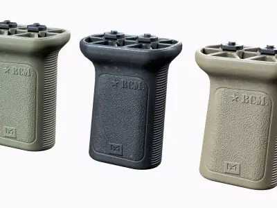 Foregrip Magpul BCM Low-poly 3D model