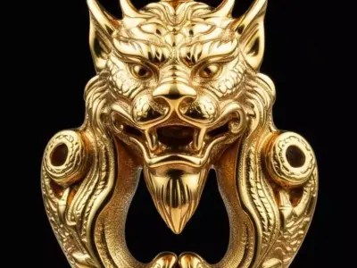Dragon Head Pendant HIP HOP 3D print model