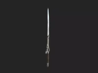 sword 3D Model 002 Low-poly 3D model
