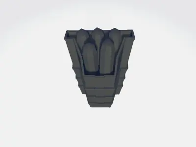 Bullet Bin Low-poly 3D model