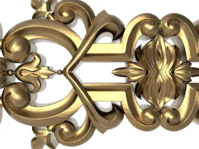  decorative pattern ready for 3D printing 3D model