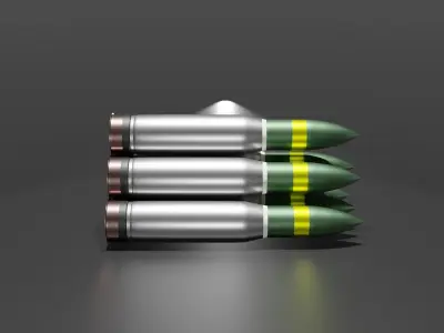 Shells for the tank M1147 Low-poly 3D model