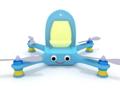 Cartoon Quadcopter 3D model
