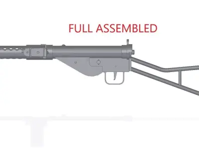 STEN MkI Star 3D model