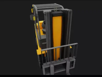 Forklift 3D Model Industrial 3D model