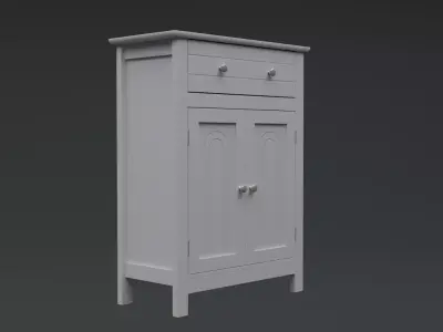 Cupboard Low-poly 3D model