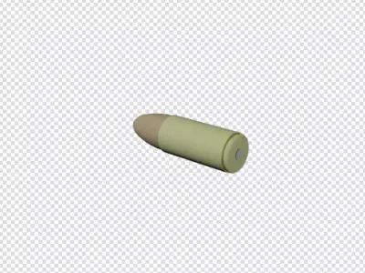 Detailed 9mm bullet 3D model Free 3D model