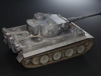 Tiger tank 3D model purchase