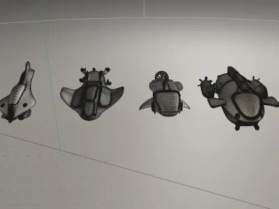 Mini Submarines 3D model