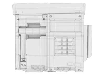 Emergency Panel Low-poly 3D model