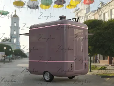 WAFfLE FOOD TRUCK 3D model