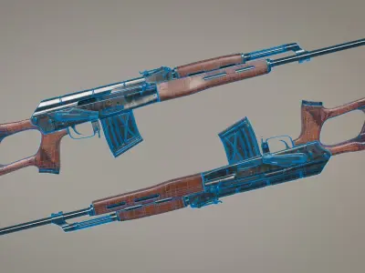 Kalashnikov  Ak-47 PSL-54-C 3D model