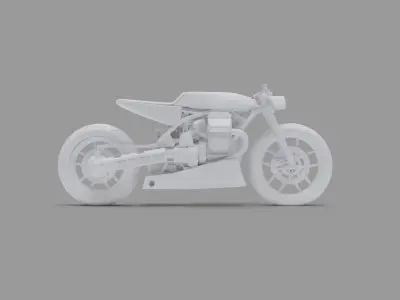Moto Guzzi 1200 Cafe Racer Motorcycle 3D model
