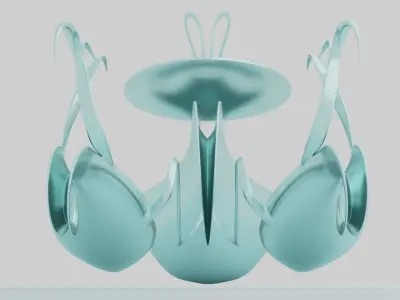 Fantasy Boat 3D model