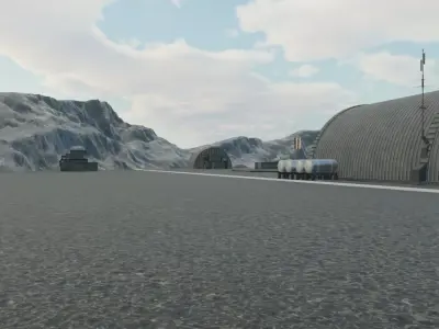 Military Air Base 3D model