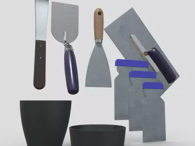 Industrial Tool Pack Low-poly 3D model