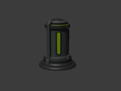 Sci-Fi Energy Cell Low-poly 3D model