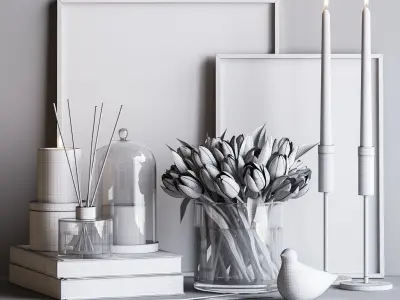 Decorative set 18 3D model purchase