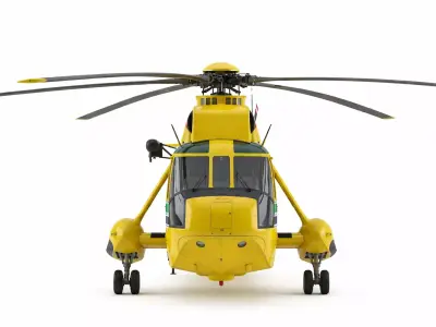 Westland Sea King Search and Rescue Helicopter 3D model