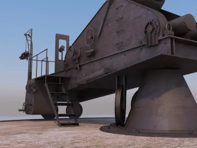 WW I Cannon 3D model
