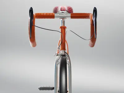 Premium and Modern Vintage Bicycle for cinema 4d 3D model