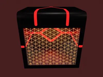 sci-fi freezer Low-poly 3D model