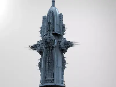 Sci Fi Fusion Emperor Tower  3 3D model