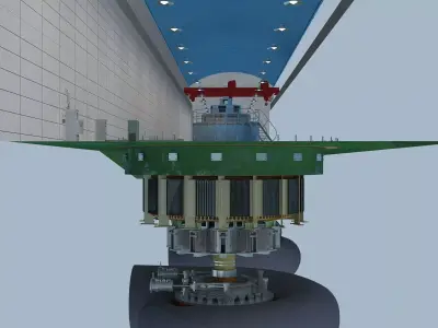 Hydroelectric Generation  Hydroelectric Power  3D model
