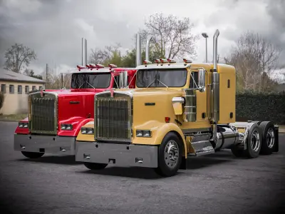 Kenworth W900 1974 3D model
