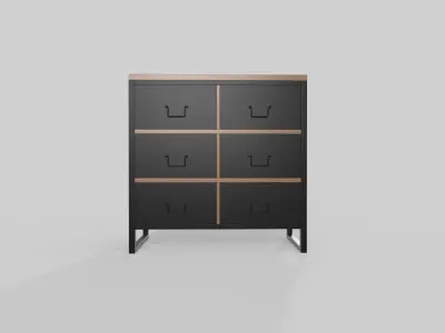 Drawers Industrial 3D model
