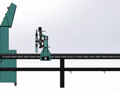 CNC Plasma Cutting Machine 3D model